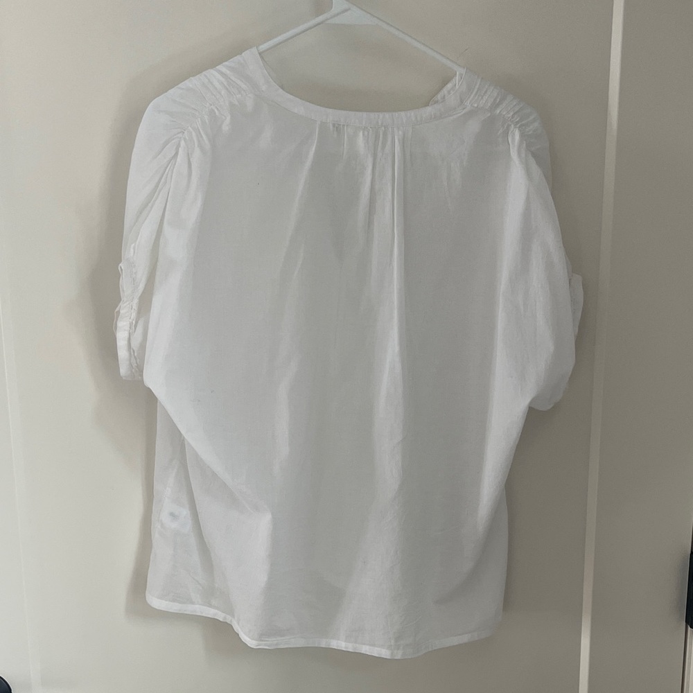 Treasure & Bond Crisp White Button-Front Blouse - Picture 3 of 4